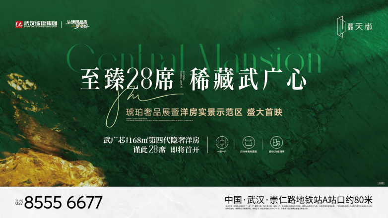 时光凝珀，樾序中心！武汉城建·天樾四代洋房实景树模区盛大首映